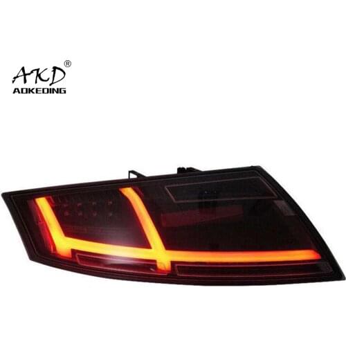 AKD Tail Lamp Styling for Audi TT 2006-2014 LED Tail Light Rear Fog Lamp Turn Signal Lamp LED Highlight Reversing+Brake Light