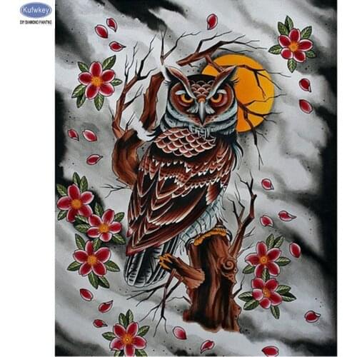 Diamond embroidery sale,5d diy diamond painting owl Cross Stitch full square drill Rhinestone mosaic home decor,hobby,foamiran