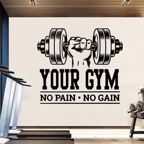 Free shipping Fitness Quote Home Decor Wall Stickers For Kids Rooms Wall Decal Home Decor