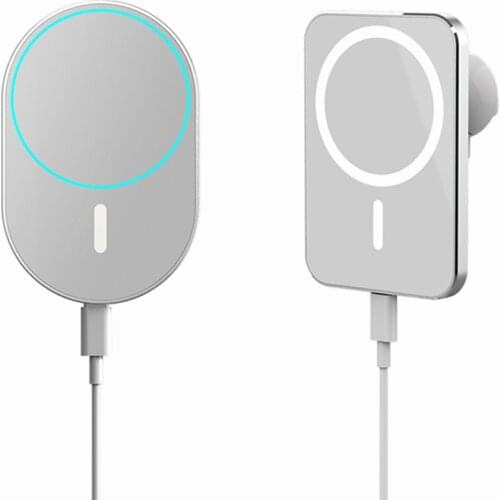 15W Wireless Car Charger Mount Magnet Adsorbable Phone Car Holder For iPhone 12 Pro Max 11 XS XR Magsafe Fast Wireless Charging