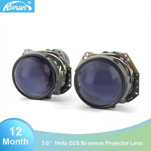 2pcs 3.0" D2S blue film bixenon projector lens use HID d2s d2h d4s bulb for 3R G5 car headlight upgrade retrofit