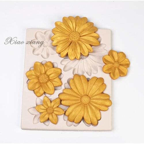 Big Flowers Silicone Cake Mold Fondant Molds Cake Decorating Tools Chocolate Gumpaste Mold Fondant Tools Soap Mold M2150
