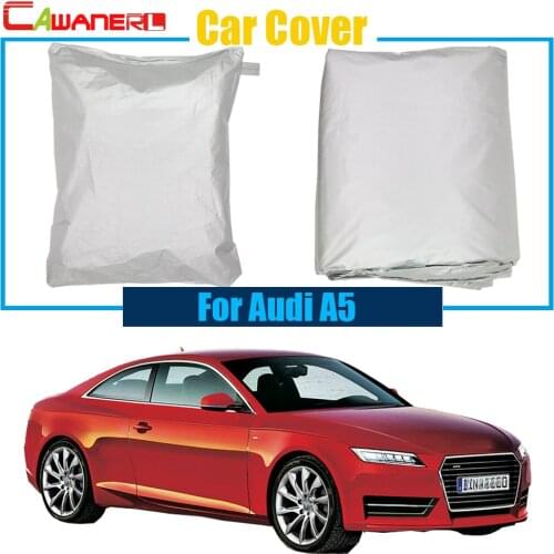 Cawanerl Full Car Cover Snow Rain Sun Resistant Cover Sun Shade Anti UV For Audi A5 High Quality