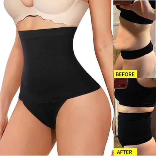 Women Waist Trainer Girdle Tummy Control Panties Slimming Underwear Sexy Thong Panty Shapewear Seamlesss Body Shaper Panties