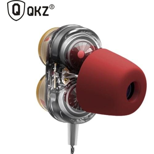 Dual Driver Sport Earphone 3.5mm Jack Headset Hands Free with Mic Music Earphone for Mobile Phone Tablet MP3 Player Earphones