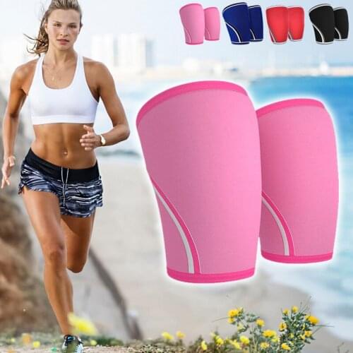 Best Hot Sale 1 Pair 7mm Knee Protectors Sleeve Neoprene For Weight Lifting Sport Gym Outdoor TK-ing