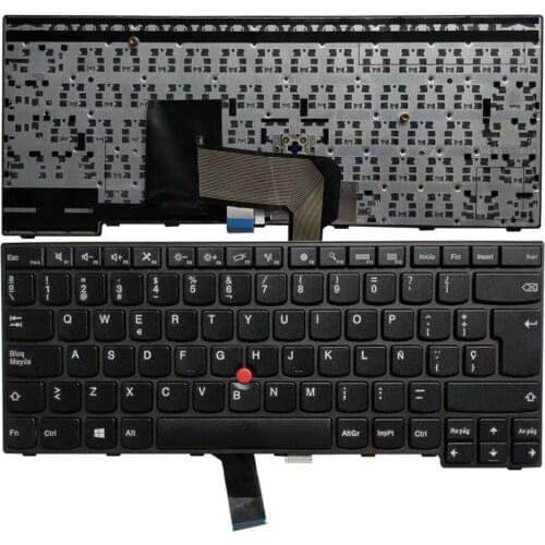 NEW SP keyboard FOR LENOVO THINKPAD E450 E450c E455 E460 E465 Spanish laptop keyboard black FRU 04X6191