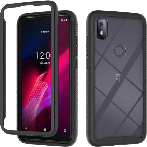 New TPU/PC Case For T-Mobile REVVL 4 4+ Fundas Capa Two Layer Structure Shockproof Crystal Clear Shell Cover For TCL Revvl 4Plus