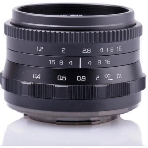 RISESPRAY Camera lens 35mm F1.2 Prime Lens for Sony E-mount A6500 A6300 NEX-3 NEX-3N A7 A7II A7R A7RII Camera