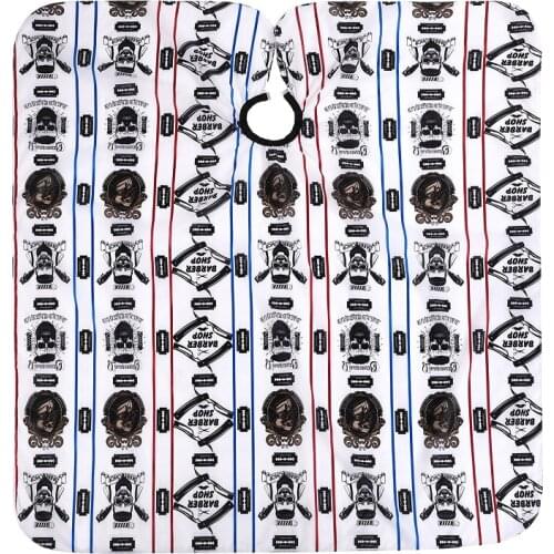 Hair Salon Simple Printing Adult Apron Barber Shop Retro Fashion Cloak Apron Non-stick Hair Oiled Shawl Barber Cape