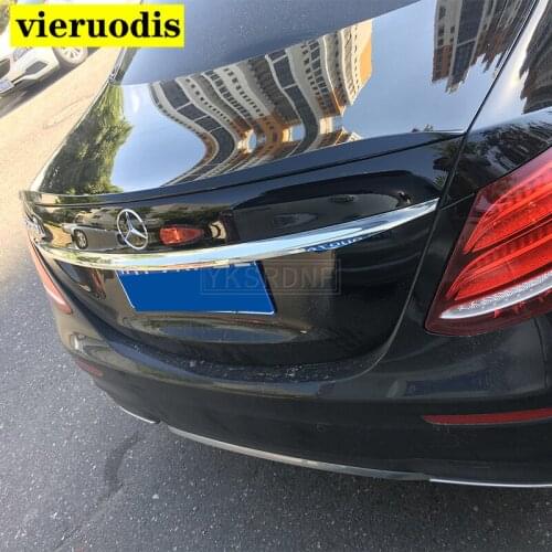 Use For Benz E Class W213 Spoiler 2016--2020 Year Sedan Glossy Black Rear Wing E63 Style Accessories Body Kit