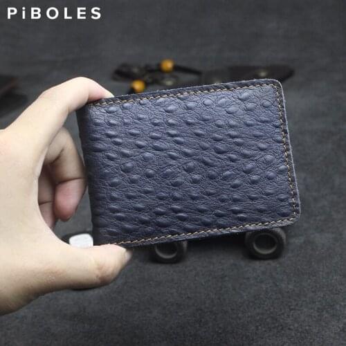 Portable Genuine Leather Driver License Holder Bag Handmade Embossed Slim Business ID Credit Card Slot Pocket Coin Purse Unisex