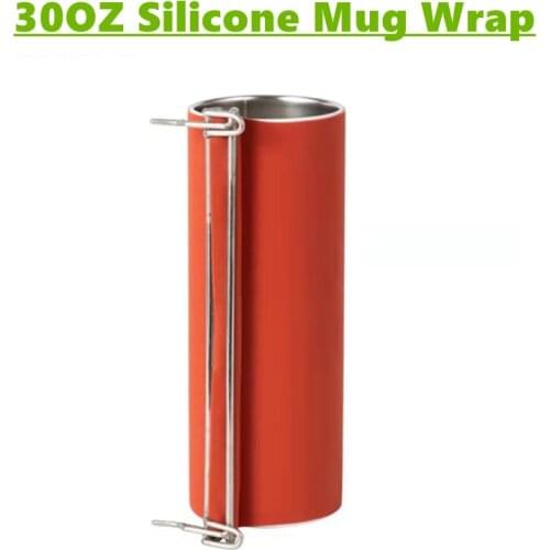 30OZ Sublimation Silicone Mug Wrap Rubber Clamps for Skinny Tumbler，Heat Press Accessories
