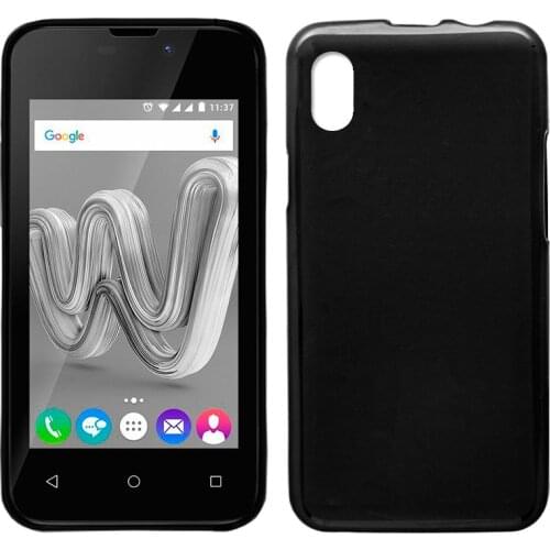 Silicone case Wiko Sunny Max (Black, soft, shockproof, dirt resistant)