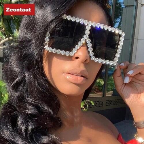 Fashion Square Handmade Starry Sunglasses Women Diamond Shining Stars Fashion Decoration Prom Bar Glasses