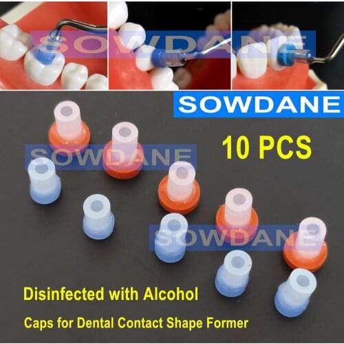 Dental Resin Composite Trimmer Spatula Dental Contact Shape Former with Caps Composite Modelling Instrument Filling Filler