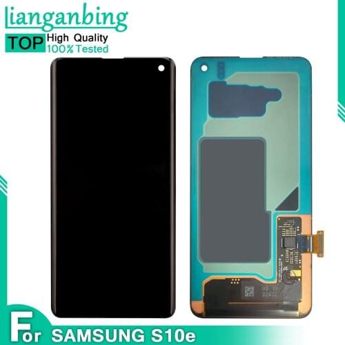 Super AMOLED LCD For SAMSUNG Galaxy S10E G970W G970U G970F/DS SM-G9700 LCD Display Touch Screen Digitizer Replacement With Frame