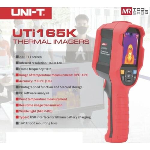 UNI-T UTi85H+ UTi165K UTi260K Thermal Imager has Alarm Function can be Connected to the Computer Data Communication Type USB