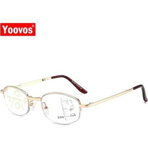 Yoovos Reading Glasses For Women Computer Reading Eyeglasses Men Foldable Eyewear Retro Okulary Blue Light Gafas Lectura Hombre