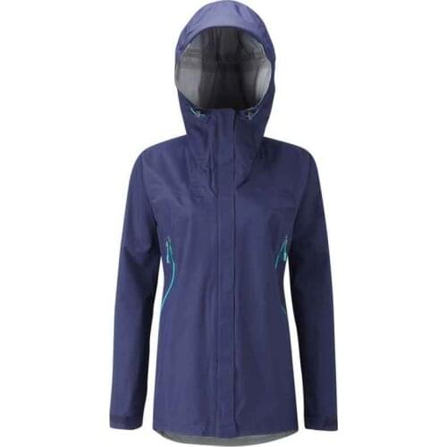 Women Waterproof Jacket Lightweight Packable Rain Jacket with Hood Stylish Shell Water-Resistant Outdoor Coat for Hiking Travel