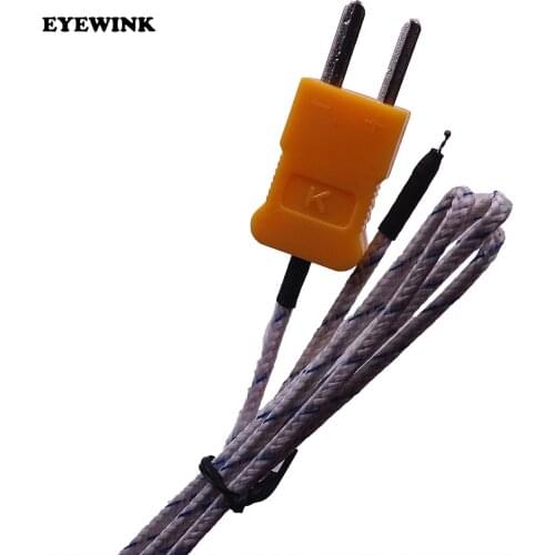 1PCS 1M Length Wire Temperature Test K-type TP-01 Thermocouple Sensor Probe Tester line. use to TM-902C TES-1310 MD-6801