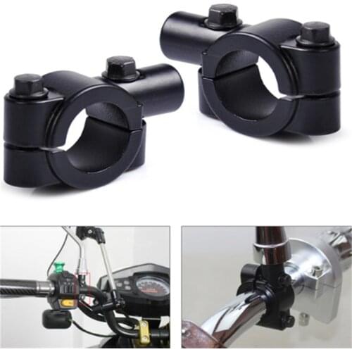 8mm/10mm Motorcycle Mirror Mount Holders Bracket Clamp For Motorbike Handlebar Moped Dirt Pit Bike ATV Quad 4 Wheeler