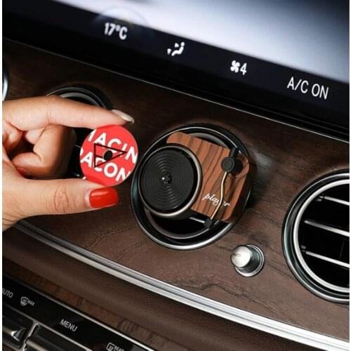 Car Air Freshener Perfume Record Player Car Perfume Clip Vinyl Spin Phonograph Air Vent Outlet Aromatherapy Clip Smell Diffuser