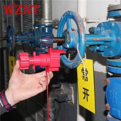 Free shipping Universal Valve Lockout with Sheathed Cable,Valve Lock Lockout