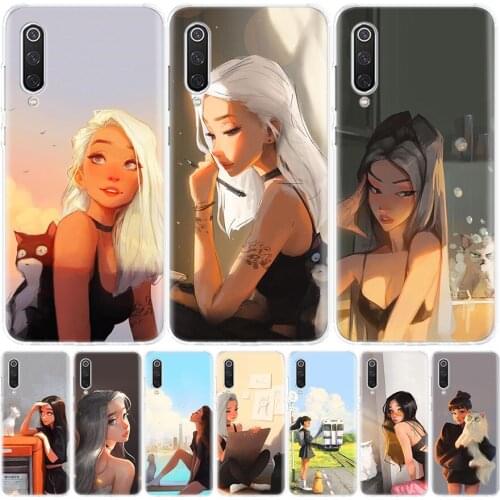 Color Girl Queen Cat Silicon Phone Case For Xiaomi Redmi Note 10 9 8 9S 8T 7 6 5 6A 7A 8A 9A 9C Pro Customized Cover Coque