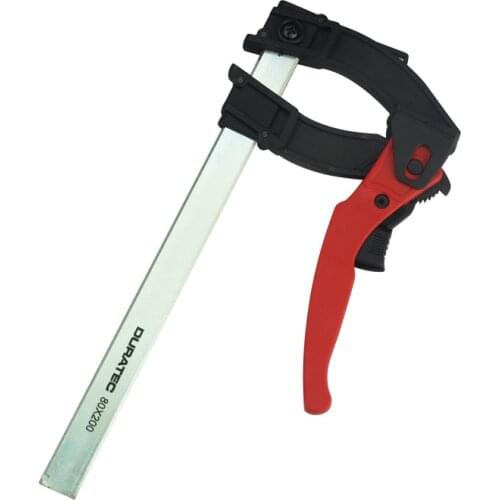 Ratchet f clamp wood working quick grip f style bar with plastic grip wood clamp