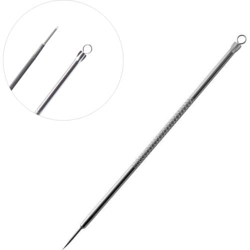 Hot Stainless Steel Blackhead Comedone Acne Blemish Extractor Remover Face Skin Care Pore Cleaner Needles Remove Tools