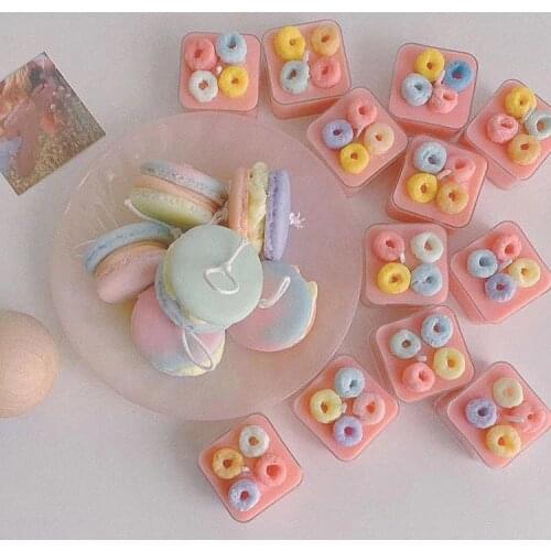 Mini donuts candle mold fondant Cake molds Scented candle decoration Silicone molds