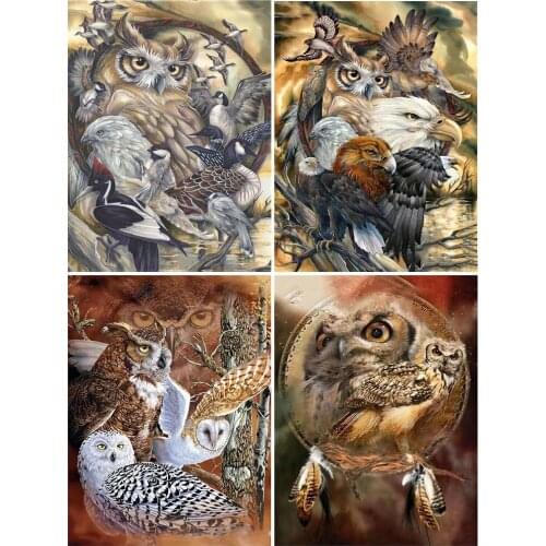 5D DIY Diamond Embroidery Painting Owl Craft Kit New Arrival Diamond Mosaic Animal Picture Of Rhinestone Home Decoration Gift