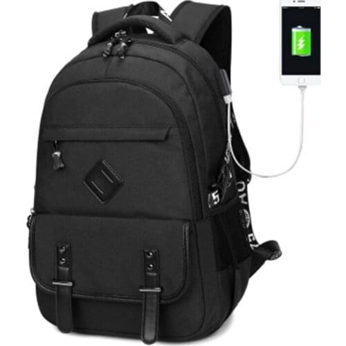 2019 new shoulder bag male USB backpack Oxford waterproof student bag travel outdoor computer backpack