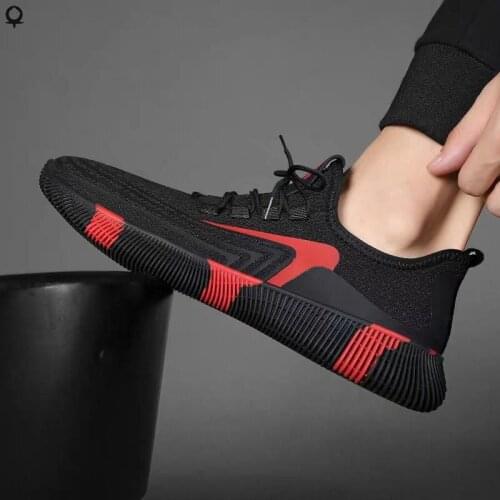 New fashion Men Sneakers Mesh Casual Shoes Lac-up Mens Shoes Lightweight Vulcanize Shoes Walking Sneakers