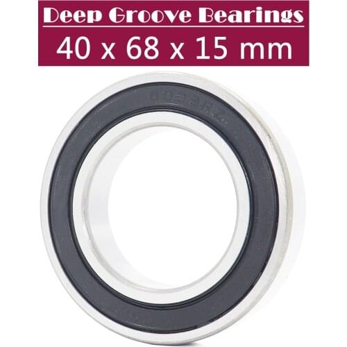 6008RS Bearing ABEC-3 (2 PCS) 40*68*15 mm Deep Groove 6008-2RS Ball Bearings 6008RZ 180108 RZ RS 6008 2RS EMQ Quality