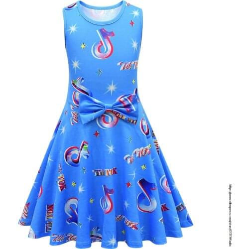 Baby Girl Princess party Costume Tik Tok dresses sleeveless dress Infant Children Tik Tok Clothes Kid Clothing