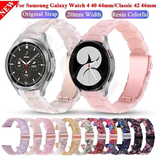 Watchband Bracelet Smart Straps For Samsung Galaxy Watch4 44 40mm Resin Transparent Band Galaxy Watch 4 Classic 42 46mm Correa