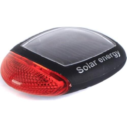 LED Bike Solar Energy Light Seatpost Lamp Bicycle Tail Rear Light Flash Light MTB Bicycle Accessories
