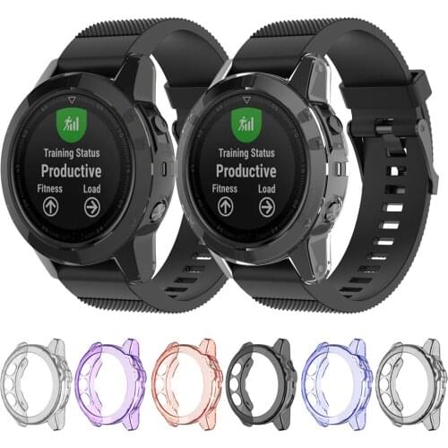 Ultra thin Case shell Cover For Fenix5X Smart Watch Soft TPU Protection Silicone Cases For garmin fenix 5 5S 5X Plus Accessories