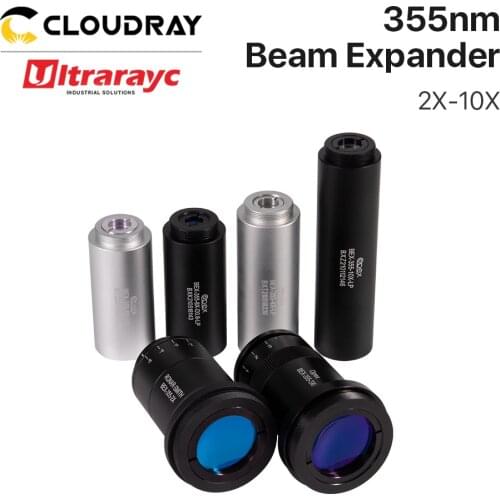Ultrarayc 355nm UV Quartz Laser Beam Expander 2X 3Xi 4X-LP 5X-LP 8X-LP 10X-LP Threads M22x0.75 & M30x1 Optics for Laser Marking