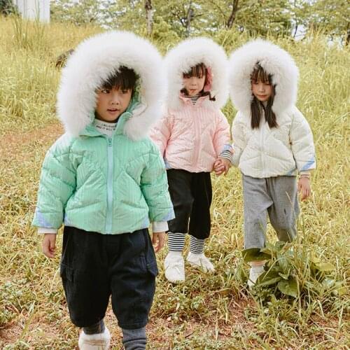 Toddler girl winter clothes baby clothes kids clothes girls boys winter jacket bubble coat kids coats striped child down jacket