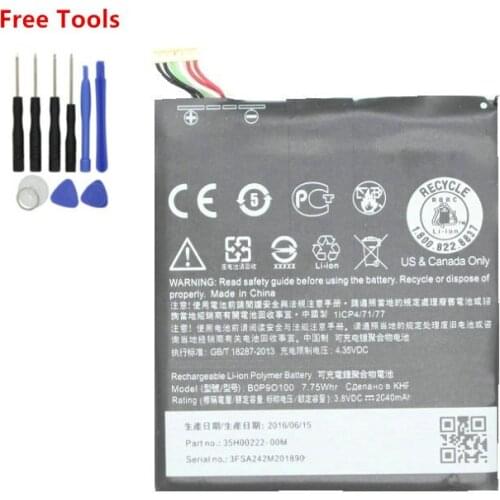 1x 2040mAh B0P9O100 3.8VDC Replacement Li-Polymer Battery For HTC Desire 610 612 D610 D610n D610t D610x Batteria Batterij + Tool