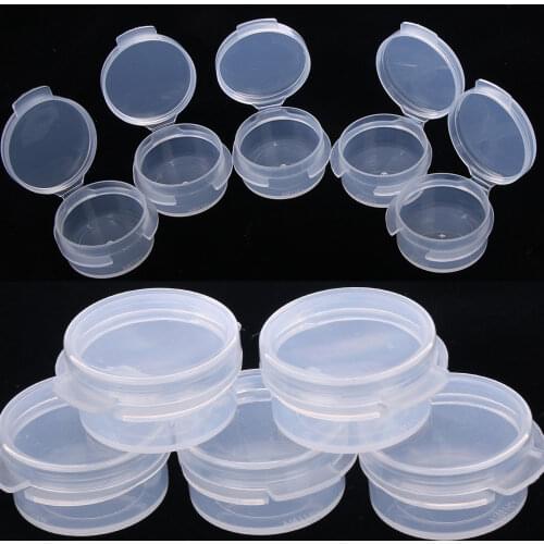 2/10Pcs Make Up Jar Mini Sample Sealing Pot Face Cream Container Portable Bottle Plastic Transparent Case Makeup Accessory