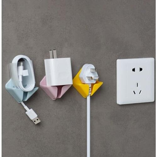 2Pcs Wall Mounted Plug Hooks For Kitchen Accessories Organizer Self Adhesive Plastic Toothbrush Holder Bathroom Storage Rack