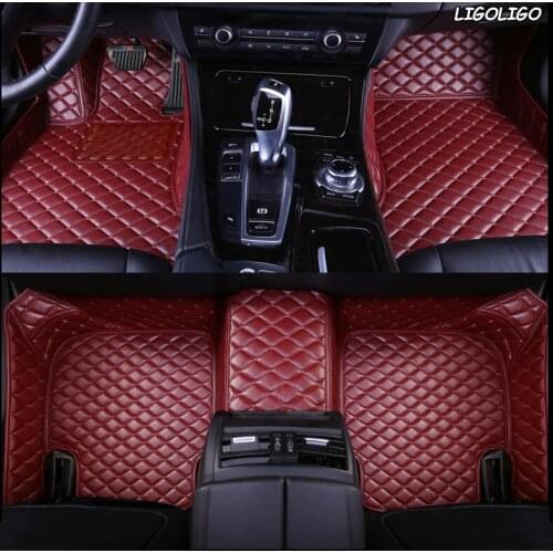 LIGOLIGO Custom car floor mats for Audi A4 A5 A6 SQ5 RS4 RS6 RS7 RS5 A8 A7 Q3 Q5 Q7 S3 S5 S6 S7 S8 R8 TT A1 A3 car foot styling