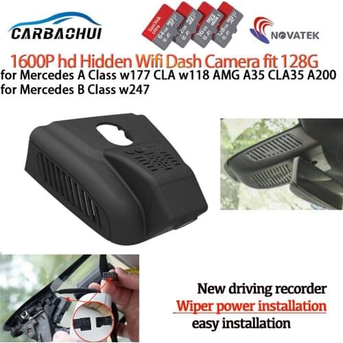 Car DVR wifi Video Recorder Dash Cam Camera for Mercedes A Class w177 CLA w118 AMG A35 CLA35 A200 for Mercedes B Class w247