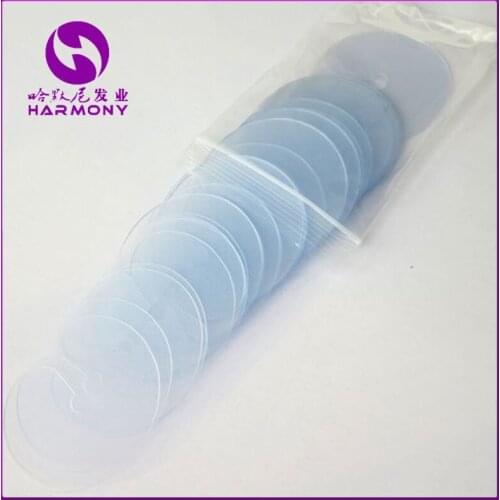 Free Shipping 100pcs/lot round plastic hair extension heat keratin protector shield for salon pre-bonded hair extension