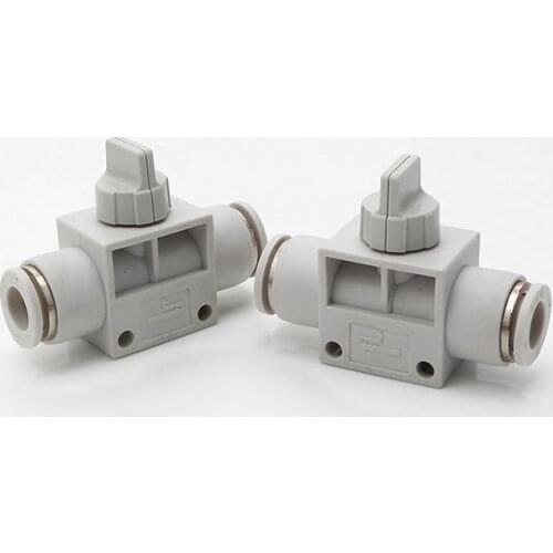Quick connector HVFF8 hand valve fast screw speed control throttle valve white plastic boutique pneumatic components