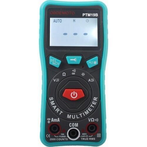 PTM19B Digital Voltmeter Ammeter Ohmmeter Multimeter Voltage AC DC Resistance NCV Meter